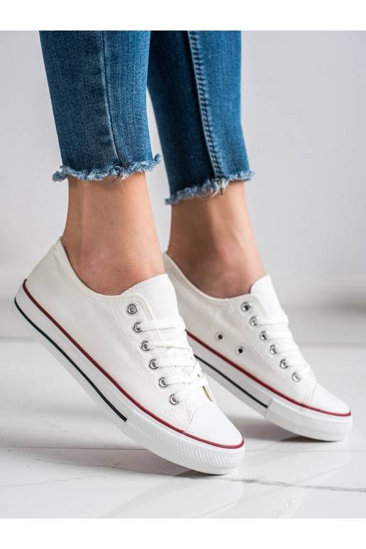 Klasikinio modelio Baltos spalvos laisvalaikio batai