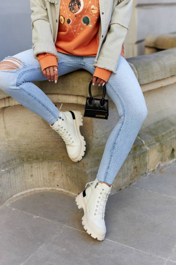 Moteriški aulinukai dramblio kaulo spalvos Larina