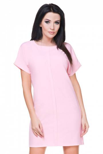 Rausva suknelė su trumpomis...