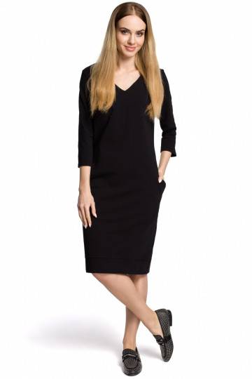 Juoda suknelė su V formos...