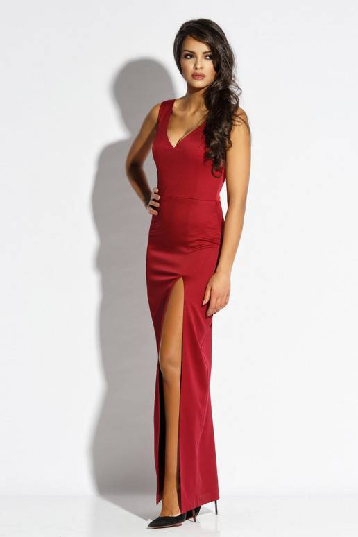 Puošni ilga suknelė su aukso spalvos...