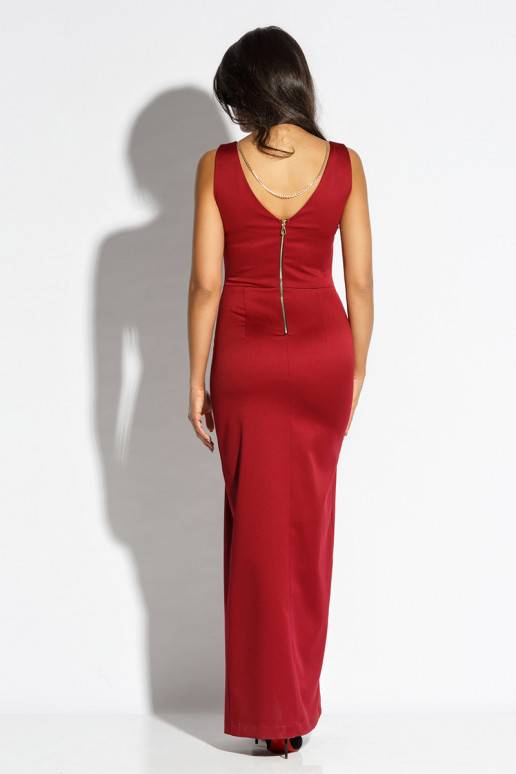 Puošni ilga suknelė su aukso spalvos...