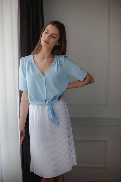 Klostuotas sijonas iš Lenitif