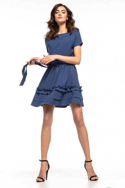 Tamsiai mėlyna suknelė iš Tessita