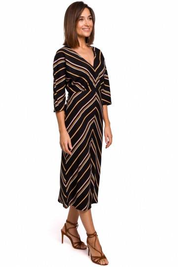 Suknelė su V formos...