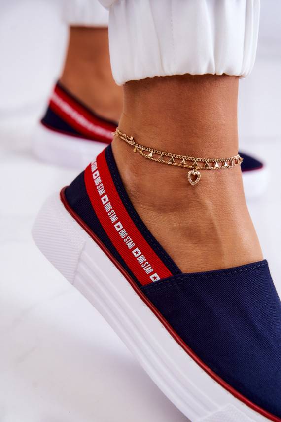   Sportbačiai Slip On Big Star JJ276009 mėlynos-raudonos spalvos