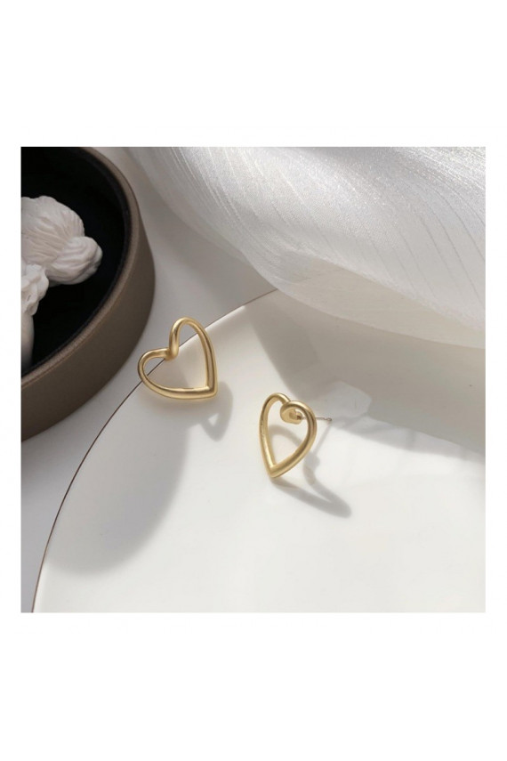 Auskarai Two Hearts