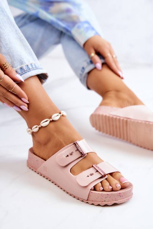 Madingos Šlepetės  JJ285083 Šviesaus rausvo atspalvio