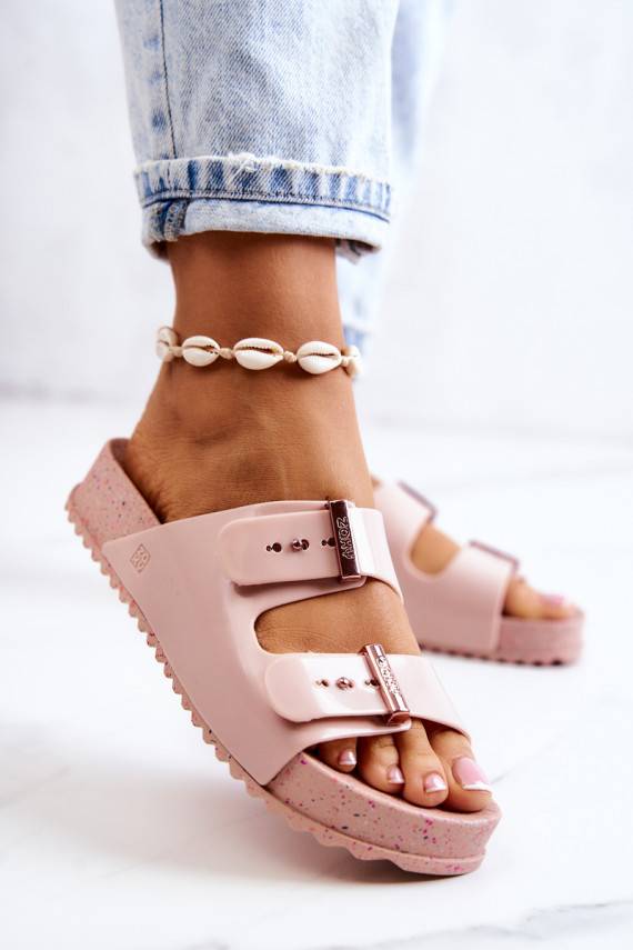 Madingos Šlepetės  JJ285083 Šviesaus rausvo atspalvio