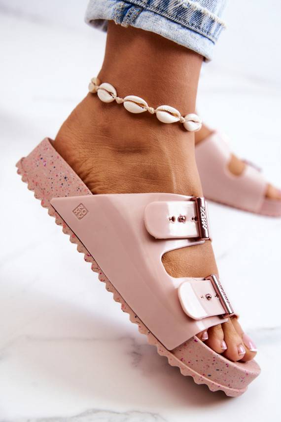 Madingos Šlepetės  JJ285083 Šviesaus rausvo atspalvio