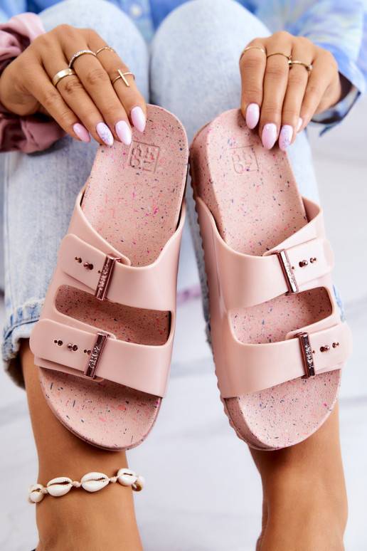 Madingos Šlepetės  JJ285083 Šviesaus rausvo atspalvio