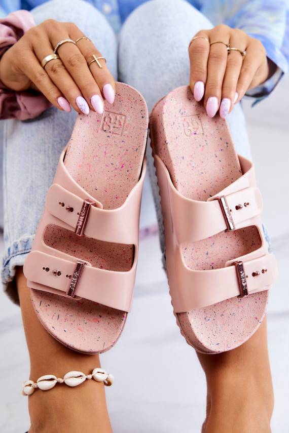 Madingos Šlepetės  JJ285083 Šviesaus rausvo atspalvio