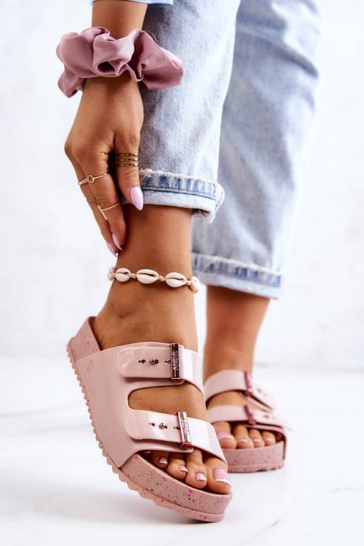 Madingos Šlepetės  JJ285083 Šviesaus rausvo atspalvio