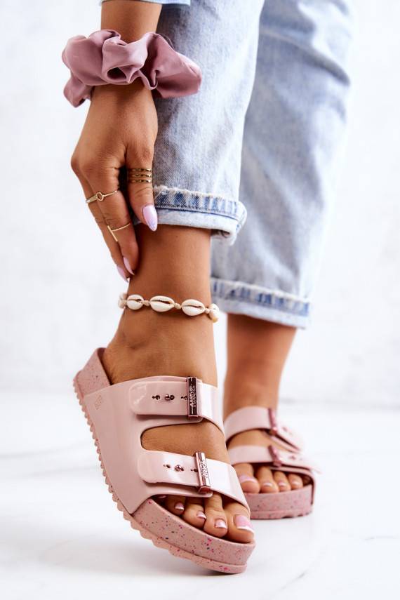 Madingos Šlepetės  JJ285083 Šviesaus rausvo atspalvio