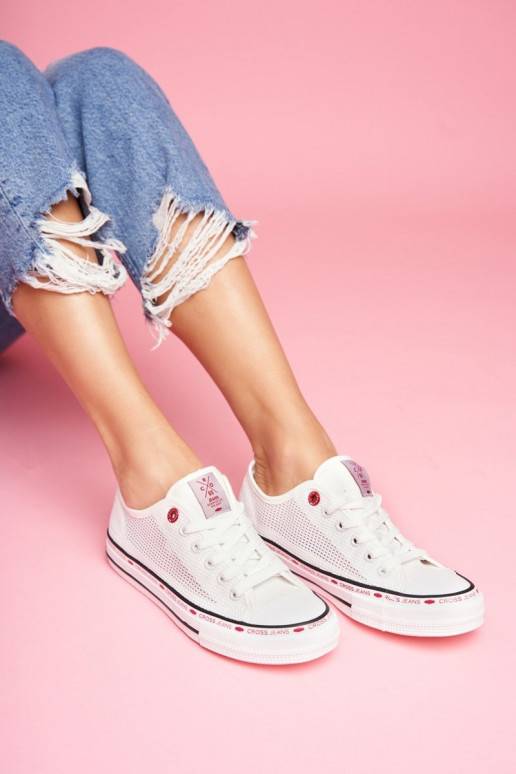 Laisvalaikio bateliai Cross Jeans baltos spalvos