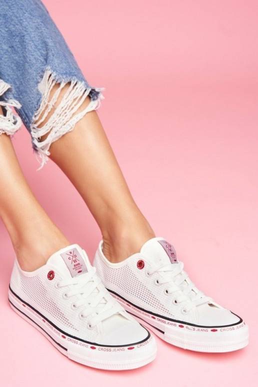 Laisvalaikio bateliai Cross Jeans baltos spalvos