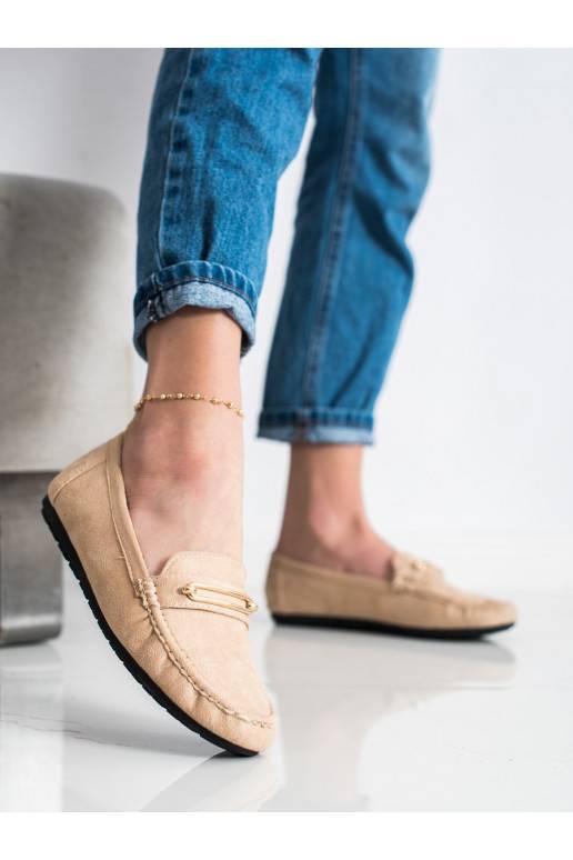 Patogūs Smėlio spalvos Mokasinai 