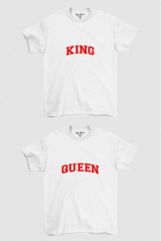 Marškinėlių komplektas poroms  King and Queen black