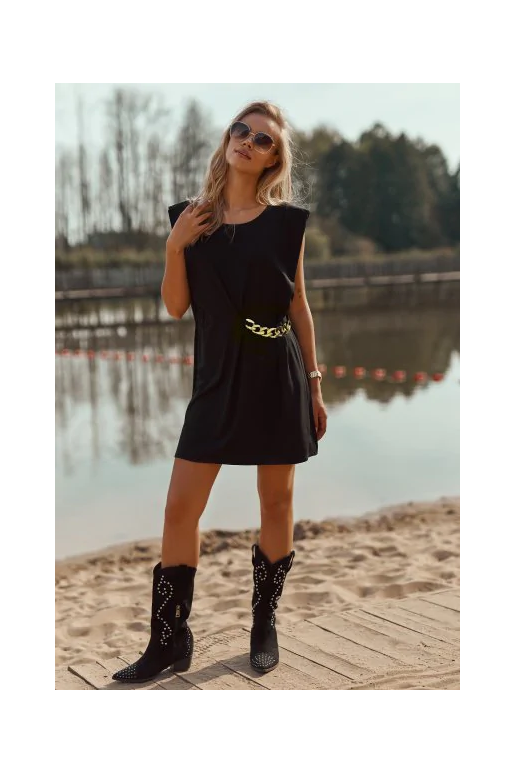 Suknelė su grandine šone iš Makadamia