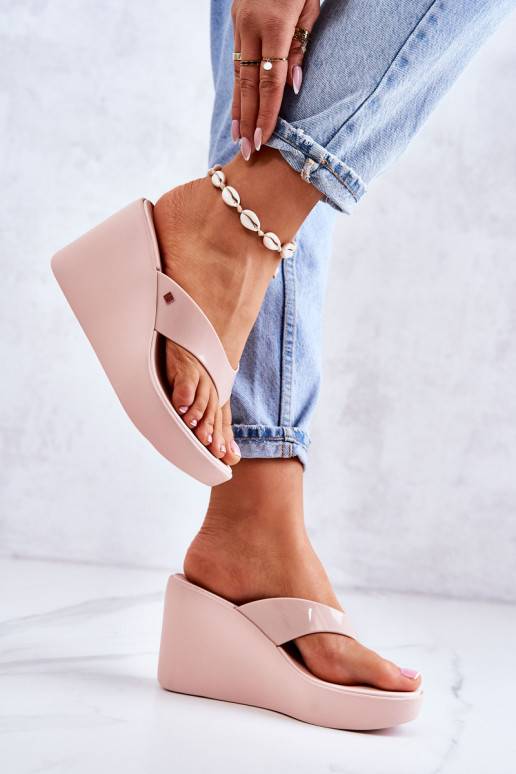 Šlepetės  su platforma  HH285294 Nude   Šlepetės  su platforma  HH285294 Nude