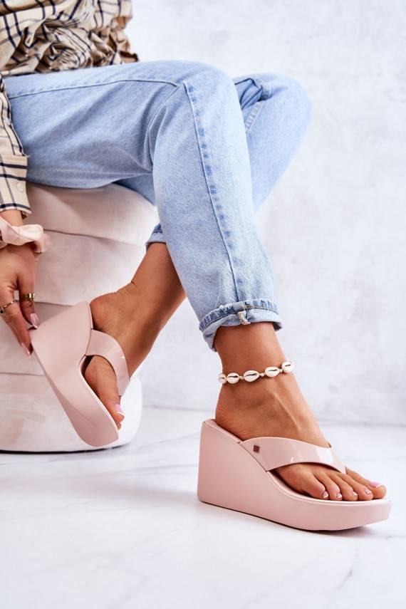   Šlepetės  su platforma  HH285294 Nude