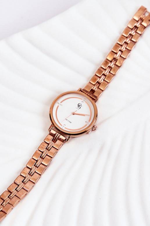 Moteriškas laikrodis GG Luxe rausvo aukso spalvos 
