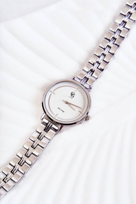Moteriškas laikrodis GG Luxe sidabro spalvos