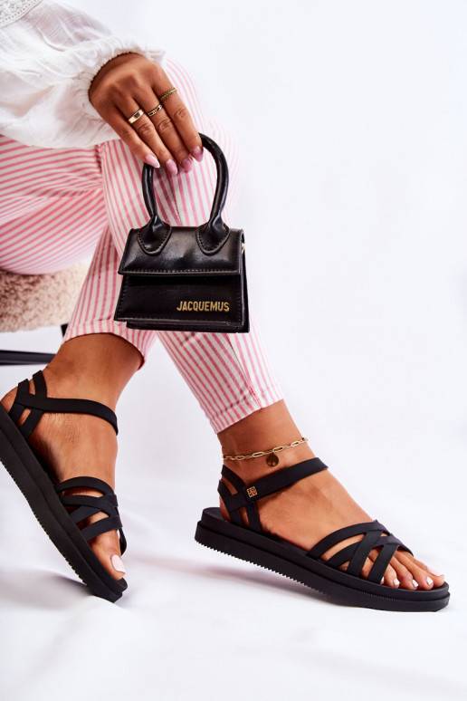 Pachnące Moteriškos basutės su lipniais užsegimais  JJ285068 juodos spalvos