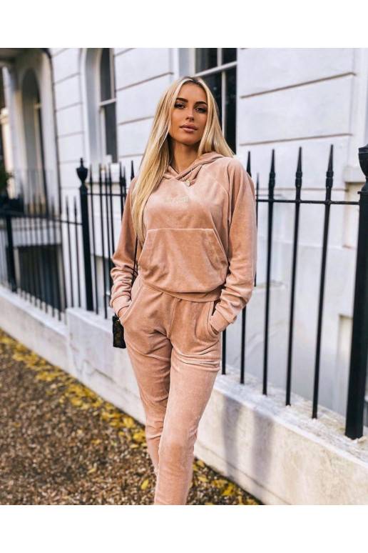 Šiltas oversize džemperis su gobtuvu mėlynos spalvos