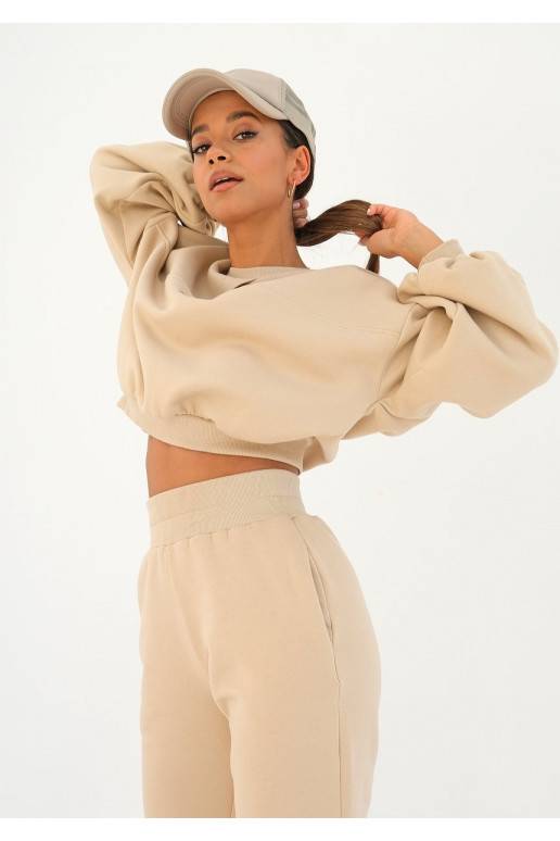 Loose -  smėlio spalvos sportinės kelnės Loose -  smėlio spalvos sportinės kelnės