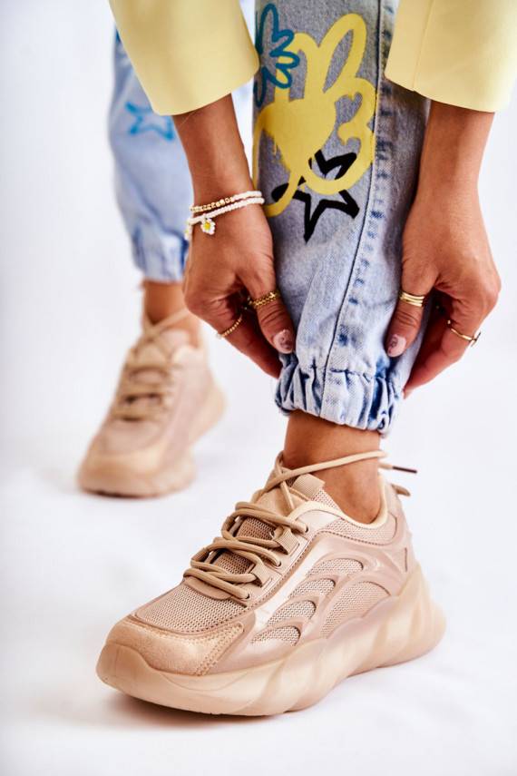 Sneakers modelio batai smėlio spalvos Sollero
