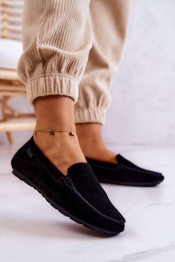   iš zomšos Mokasinai Big Star JJ274654 juodos spalvos