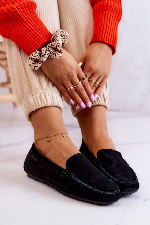   iš zomšos Mokasinai Big Star JJ274654 juodos spalvos