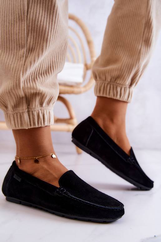   iš zomšos Mokasinai Big Star JJ274654 juodos spalvos