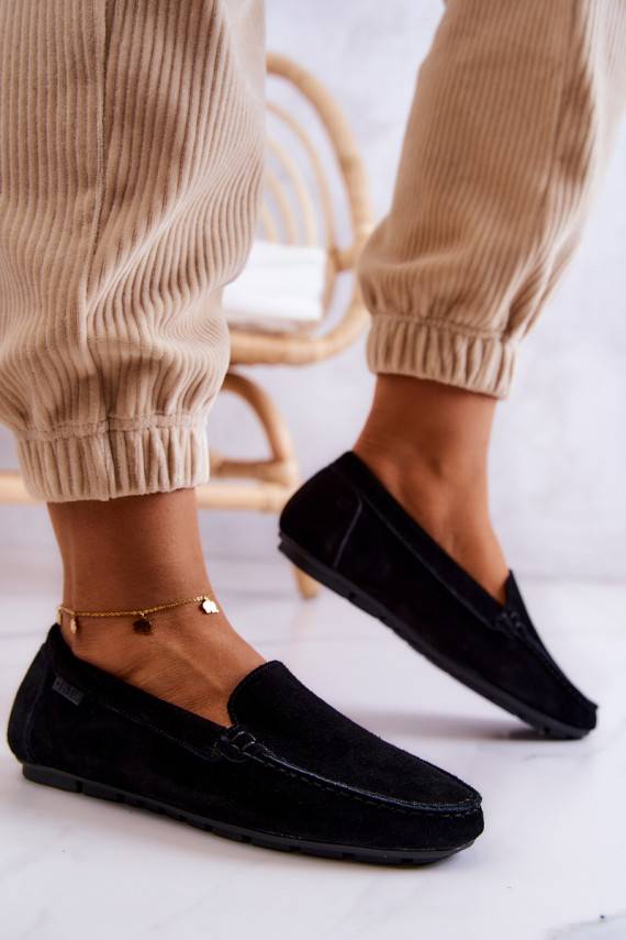   iš zomšos Mokasinai Big Star JJ274654 juodos spalvos