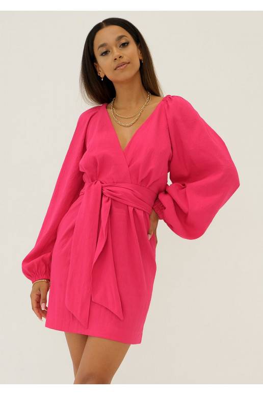 Maeva -elegantiška mini suknelė rožinės spalvos