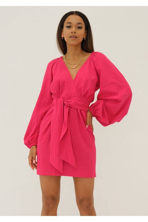 Maeva -elegantiška mini suknelė rožinės spalvos