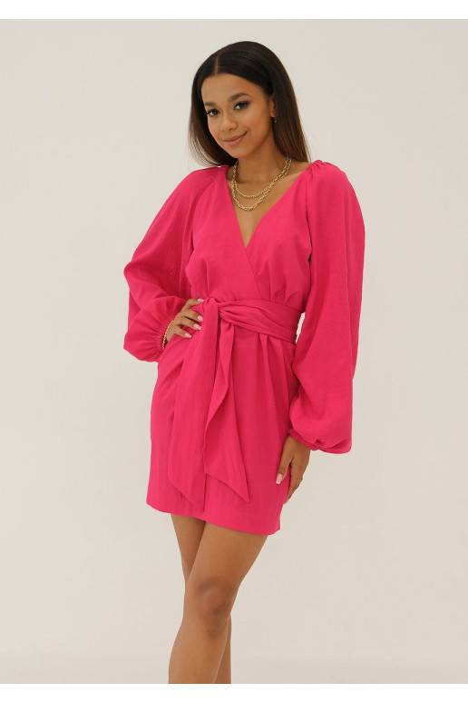 Maeva -elegantiška mini suknelė rožinės spalvos