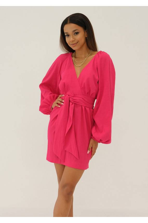 Maeva -elegantiška mini suknelė rožinės spalvos