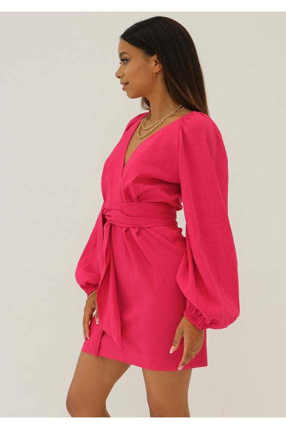 Maeva -elegantiška mini suknelė rožinės spalvos