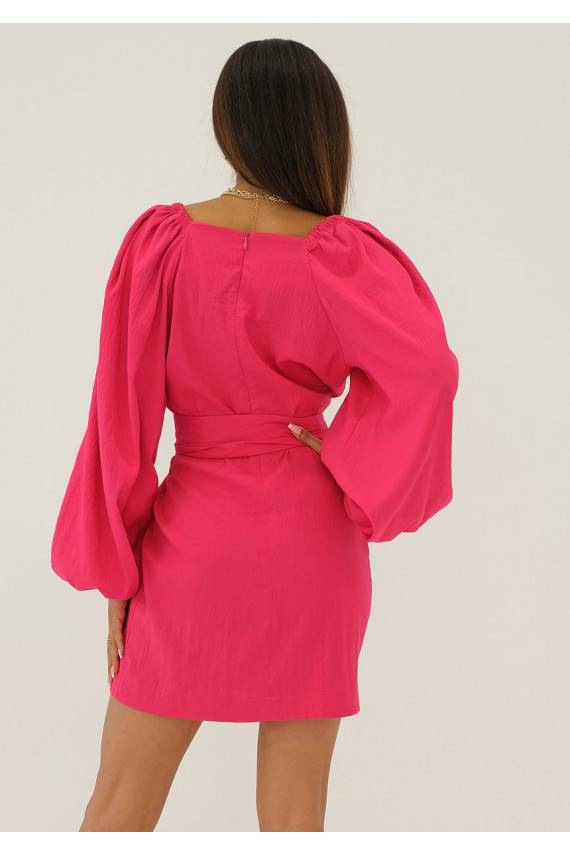 Maeva -elegantiška mini suknelė rožinės spalvos