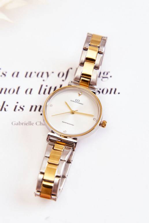 Moteriškas vandeniui atsparus laikrodis  Giorgio &amp; Dario aukso-sidabro spalvos