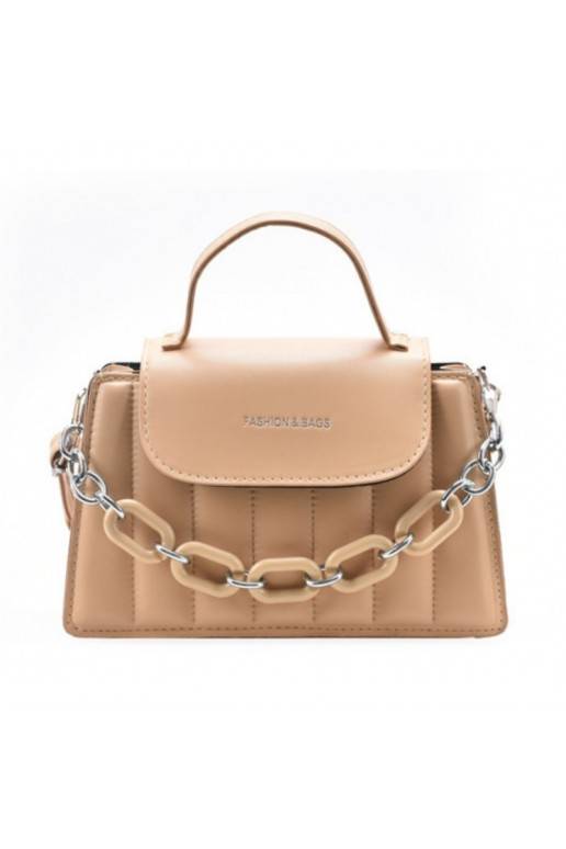 Elegantiška Moteriška rankinė kreminės spalvos   T235K