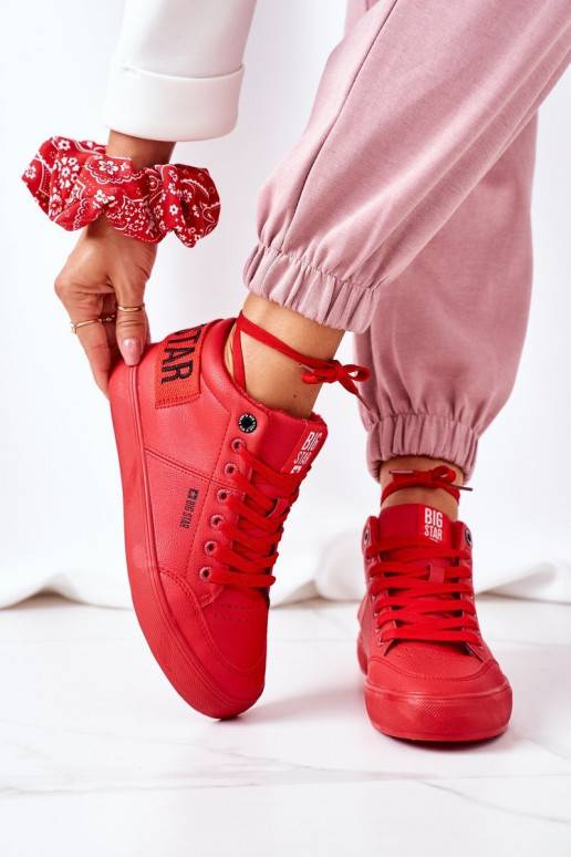   pašiltinti Sportinio stiliaus batai Big Star EE274354 raudonos spalvos