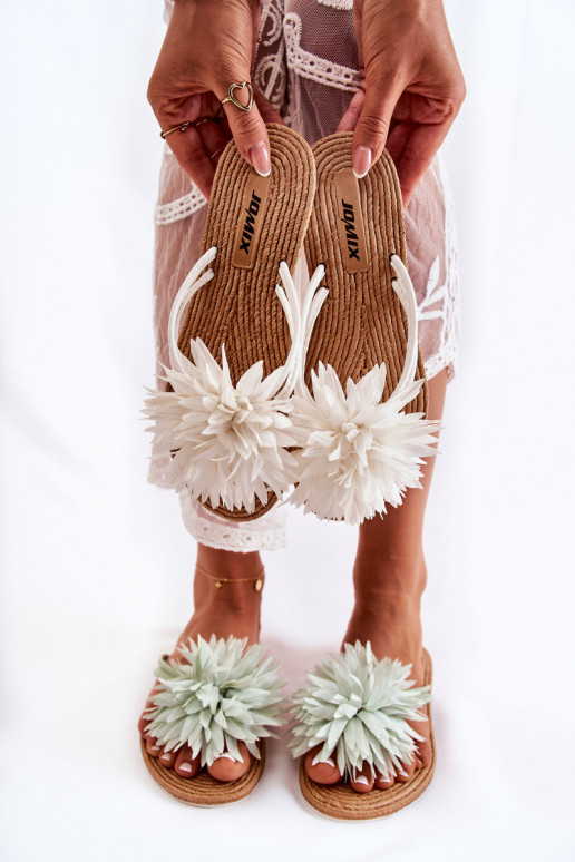   Šlepetės   baltos spalvos Eviana