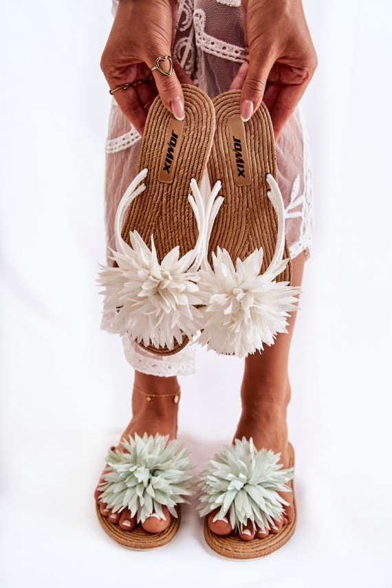   Šlepetės   baltos spalvos Eviana