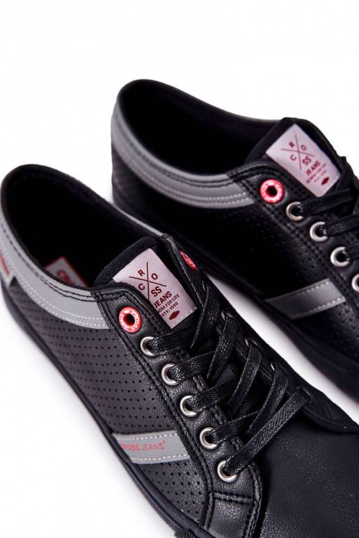 vyrams laisvalaikio batai Cross Jeans II1R4004C juodos spalvos