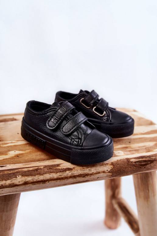 Vaikiški   laisvalaikio batai su lipniais užsegimais BIG STAR KK374090 juodos spalvos