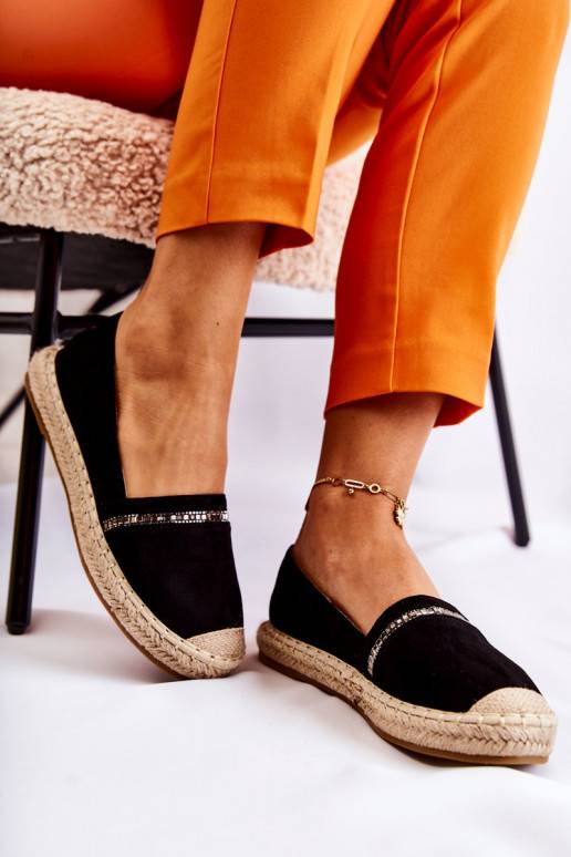 Įsispiriamo modelio   espadrilės juodos spalvos Cersei