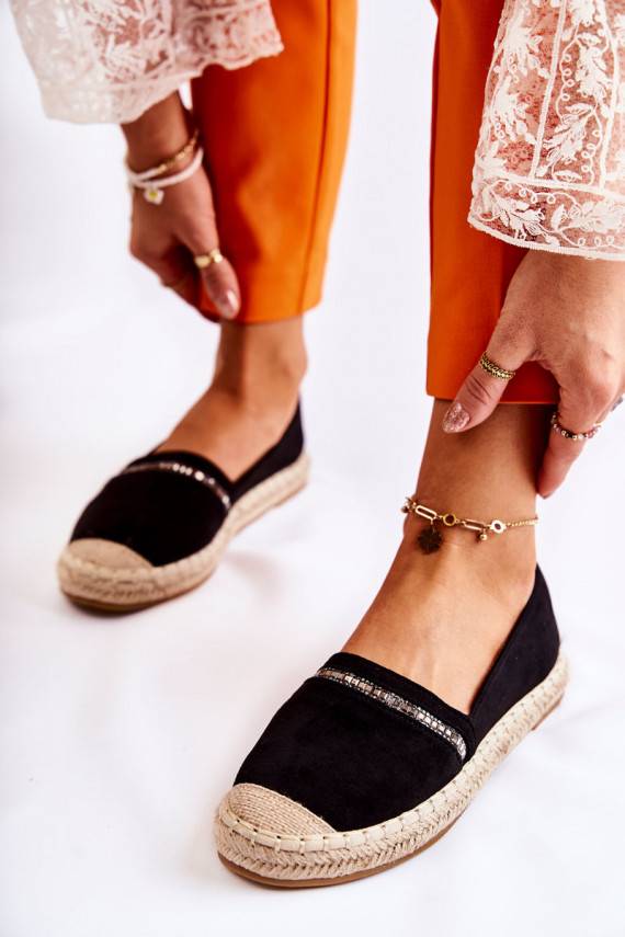  Įsispiriamo modelio   espadrilės juodos spalvos Cersei